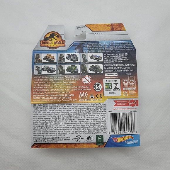 Hot Wheels Jurassic World Dominion Character Cars Tyrannosaurus Rex - Picture 2 of 2